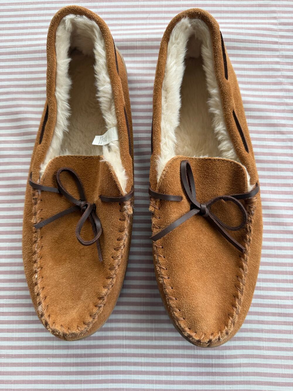 J. Crew Men's Brown Suede Moccasins Slippers Size 12 Casual